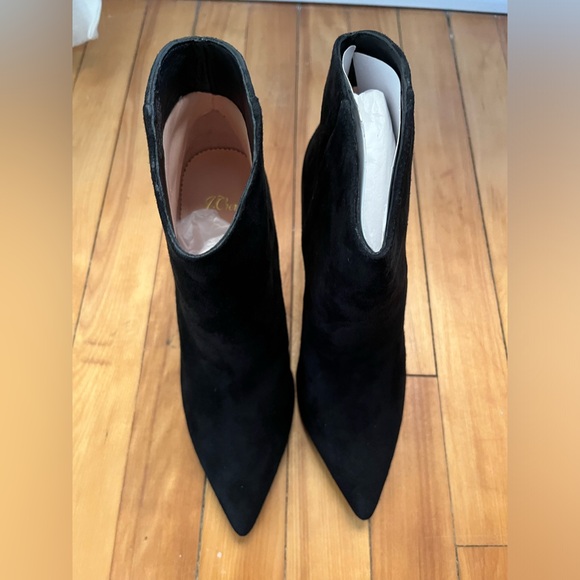 JCrew Black Shaped Topline Short Boots - Picture 3 of 15
